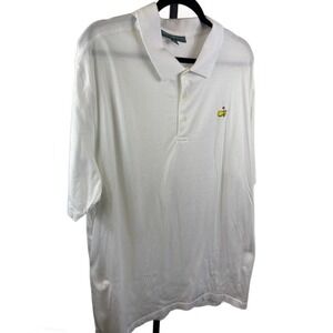Masters Collection Pima Cotton White Golf Polo Shirt Augusta Size XXL‎